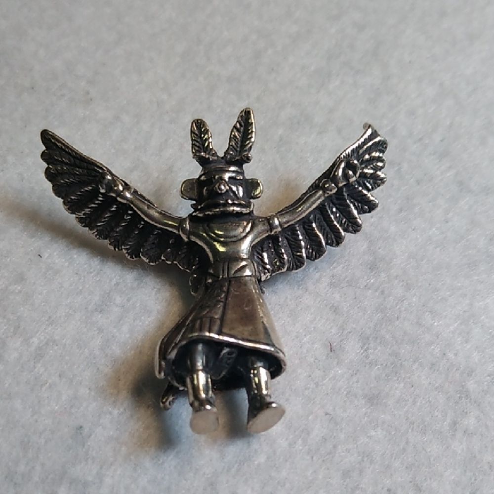 Kachina The Eagle Dancer/Thunderbird Silver 925 N… - image 1